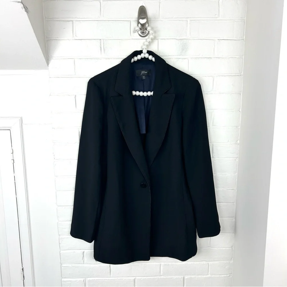 J.Crew 365 Black Crepe Wrap Blazer Size S